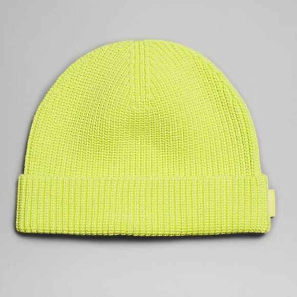 Lululemon Close-Fit Cotton-Blend Ribbed‎ Beanie hat NWT L/XL - Picture 2 of 5
